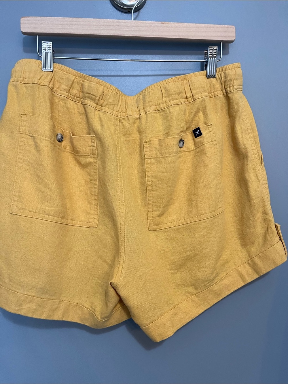 Denver Hayes Mustard Yellow Drawstring Shorts - Picture 4 of 7